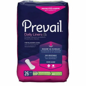 First Quality, Bladder Control Pad Prevail  Daily Liner 7-1/2 Inch Length Light Absorbency Polymer Core Small Adult, Count of 312