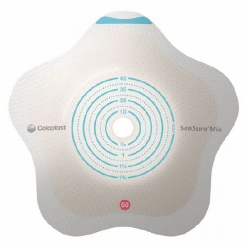 Coloplast, Ostomy Barrier SenSura  Mio Convex Flip Trim To Fit, Standard Wear Red Code 3/8 to 1-3/4 Inch Stoma, Count of 5