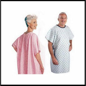 Salk, Patient Exam Gown Snap Wrap One Size Fits Most Blue Plaid Print Adult NonSterile, Count of 1