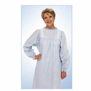 Salk, Patient Exam Gown TieBack One Size Fits Most Blue Marble Print Adult NonSterile, Count of 1