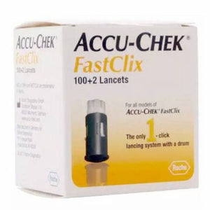 Accu-Chek, Lancet Accu-Chek  FastClix Lancet Needle Multiple Depth Settings Track System, Count of 12