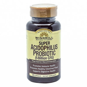 Windmill Health, Super Acidophilus Probiotic, 60 Caps