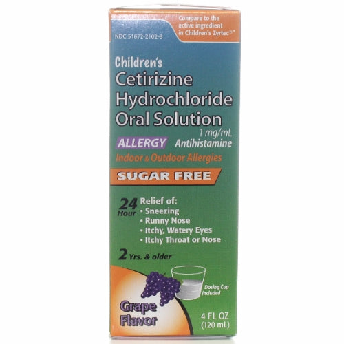 Zyrtec, Cetirizine Hydrochloride Oral Solutiuon, 4 Oz