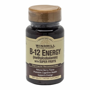 Windmill Health, Vitamin B-12 with Super Fruits, 100 Tabs