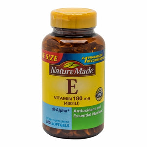 Nature Made, Vitamin E, 180mg, 300 Softgels