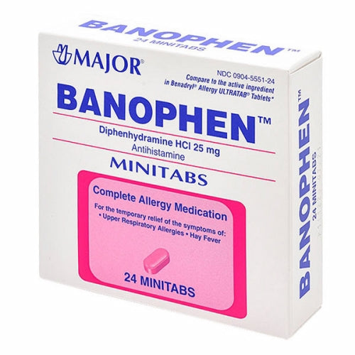 Major Pharmaceuticals, Banofen, 25mg, 24 Tabs