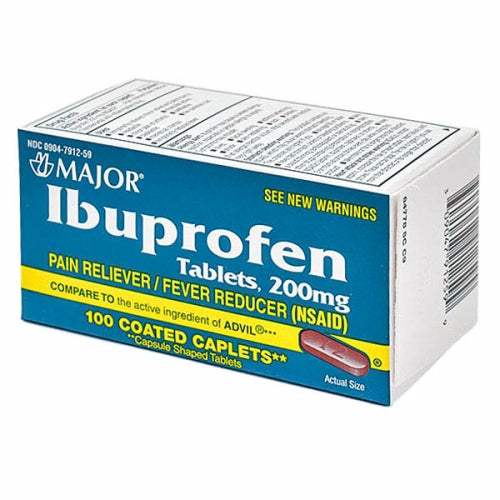 Major Pharmaceuticals, Ibuprofen, 200mg, 100 Tabs