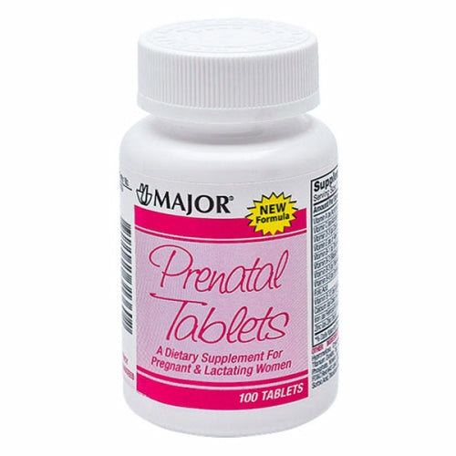 Major Pharmaceuticals, Prenatal Tablets, 100 Tabs