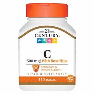 21st Century, Vitamin C Rose Hips, 500mg, 110 Tabs