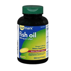 Sunmark, Fish Oil, 1000 mg, 180 Enteric Coated Softgels