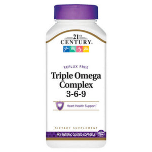 21st Century, Triple Omega Complex 3-6-9, 90 Softgels