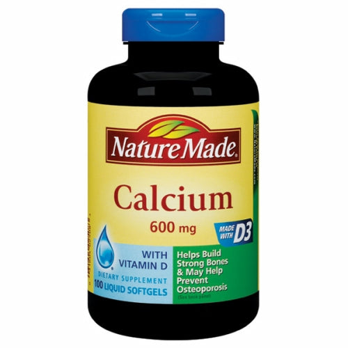 Nature Made, Calcium, 600mg, 100 Softgels