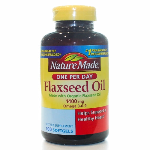 Nature Made, Flaxseed Oil, 1400 mg, 100 Softgels