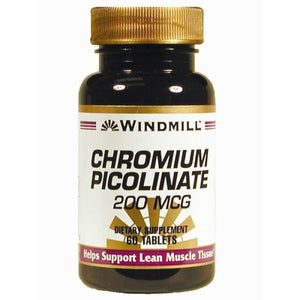 Windmill Health, Chromium Picolinate, 200 mcg, 60 Tabs