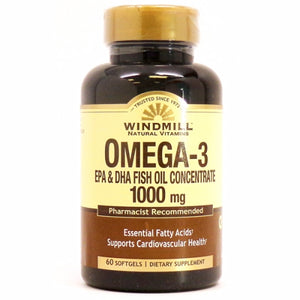 Windmill Health, Omega 3 Epa & Dha, 1000mg, 60 Soft gels
