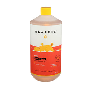 Alaffia, Bubble Bath for Babies Coconut Strawberry, 32 Oz