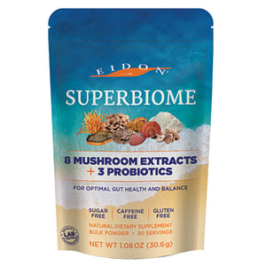 Eidon Ionic Minerals, SuperBiome Mushroom & Probiotic Powder, 1.08 Oz