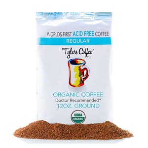 Tylers Coffee, Organic Coffee Regular, Acid-Free 12 Oz