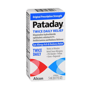 Genteal, Pataday Twice Daily Eye Allergy Itch & Redness Relief, 5 ml
