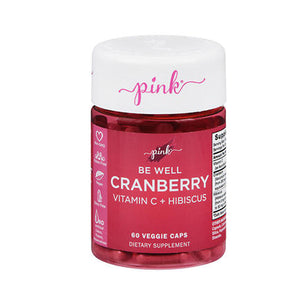 Nature's Truth, Nature's Truth Pink Be Well Cranberry Vitamin C + Hibiscus Veggie Caps, 60 Veg Caps