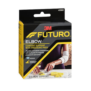 Futuro, Futuro Elbow Comfort Support with Pressure Pads Moderate Support Medium, 1 Each