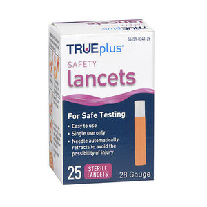 Trueplus, Trueplus Safety Lancets 28 Gauge, 25 Each
