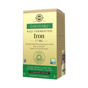 Solgar, Food Fermented Koji Iron, 27 mg, 30 Veg Caps