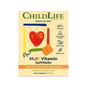 Child Life Essentials, Multi Vitamin Softmelts Orange, 27 Tabs
