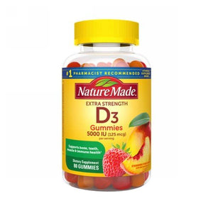 Nature Made, Vitamin D, 125 mcg, 5000 IU 80 Count