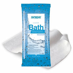 Sage, Rinse-Free Bath Wipe, Count of 1