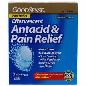 Good Sense, Pain Relief Effervescent, 36 Tabs