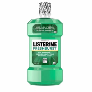 Listerine, Mouthwash Fresh Mint Flavor, Count of 6