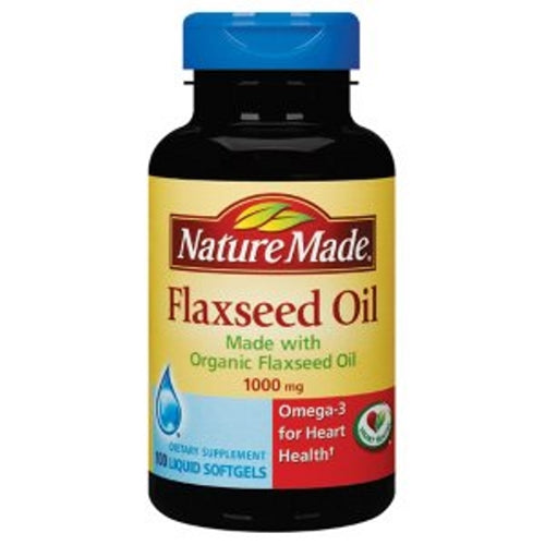 Nature Made, Flaxseed Oil, 1000 mg, 100 Softgels