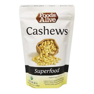 Foods Alive, Organic Cashews, 12 Oz