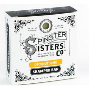 Spinster Sisters Co, Coconut Lime Shampoo Bar, 3 Oz