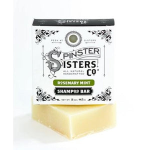 Spinster Sisters Co, Rosemary Mint Shampoo Bar, 3 Oz
