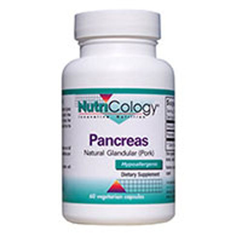Nutricology/ Allergy Research Group, Pancreas Natural Glandular - Pork, 60 Caps