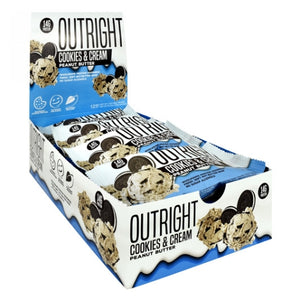 Mts Nutrition, Outright Bar Cookies & Cream Peanut Butter, 12 Count