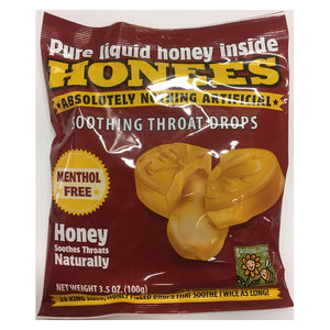 Honees, Soothing Throat Drops Honey, 20 Lozenges