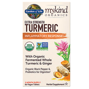 Garden of Life, mykind Organics Extra Strength Turmeric Inflammatory Response, 60 Vegan Tabs
