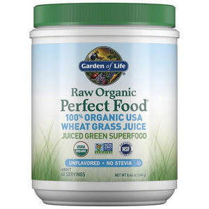 Garden of Life, Raw Organic Perfect Food Wheat Grass Powder, 8.46 Oz