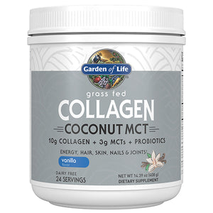 Garden of Life, Collagen Coconut MCT Powder, Vanilla, 408 Grams