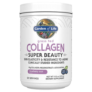 Garden of Life, Collagen Super Beauty Powder, Blueberry Acai, 270 Grams Powder