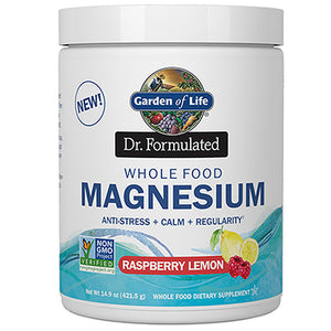 Garden of Life, Dr. Formulated Magnesium Powder, Raspberry Lemon, 14.9 Oz