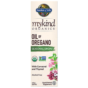 Garden of Life, myKind Organics Oil of Oregano Drops, 1 Oz