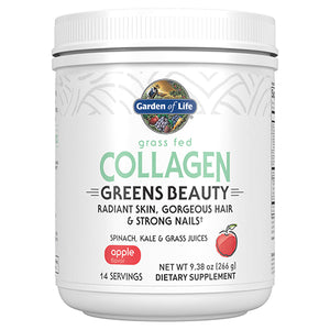 Garden of Life, Collagen Greens Beauty Powder, Apple, 266 Grams
