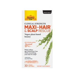 Country Life, Maxi-Hair and Scalp Rescue, 30 Softgels