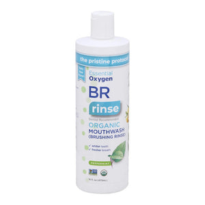Essential Oxygen, Organic Brushing Rinse Peppermint, 16 Oz