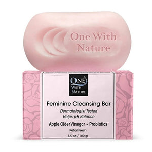 One with Nature, Feminine Cleansing Bar Petal Fresh, 3.5 Oz