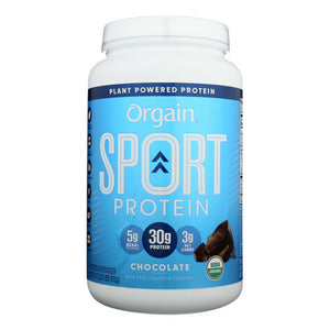 Orgain, Sport Protein Powder Chocolate, 2.01 lbs